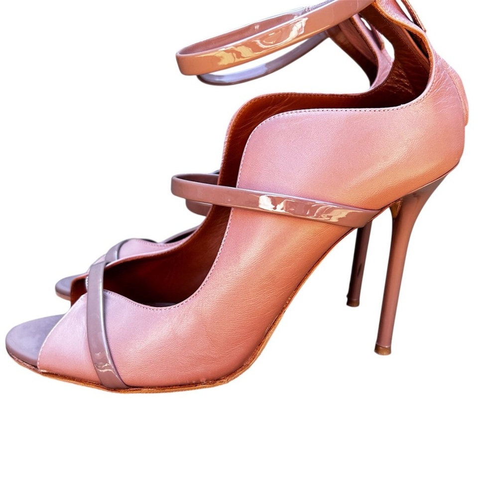 Malone Souliers Pink Leather Maureen Pointed Toe Pumps Pink Heels size 39